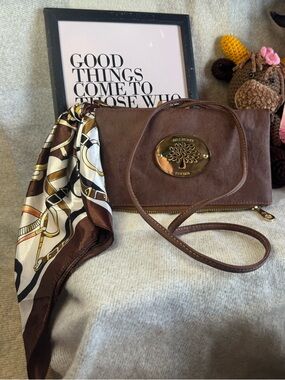 Crossbody bag with bag scarf